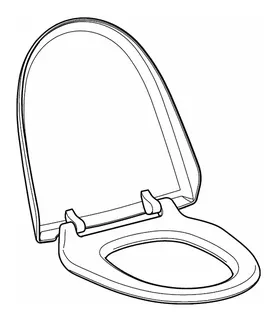 Geberit WC-Sitz und WC-Deckel weiß zu Geberit AquaClean 8000 / 8000plus