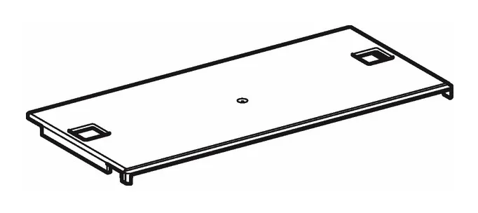 Geberit Einsteckplatte für Omega Spülkasten 12 cm