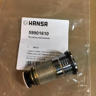 Hansa Rückflussverhinderer mit Siebeinsatz, chrom