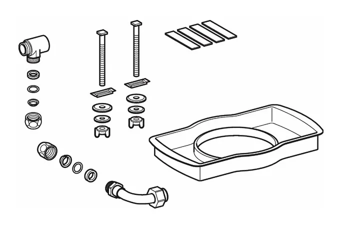 Geberit Wasseranschlussset zu Geberit AquaClean 4000