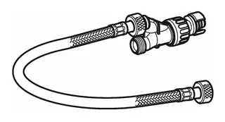 Geberit Panzerschlauch zu Spülkasten Sigma 12 cm