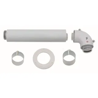 Vaillant Basis-Anschluss-Set 60/100 mm PP für Überdruck-Abgassystem im Schacht