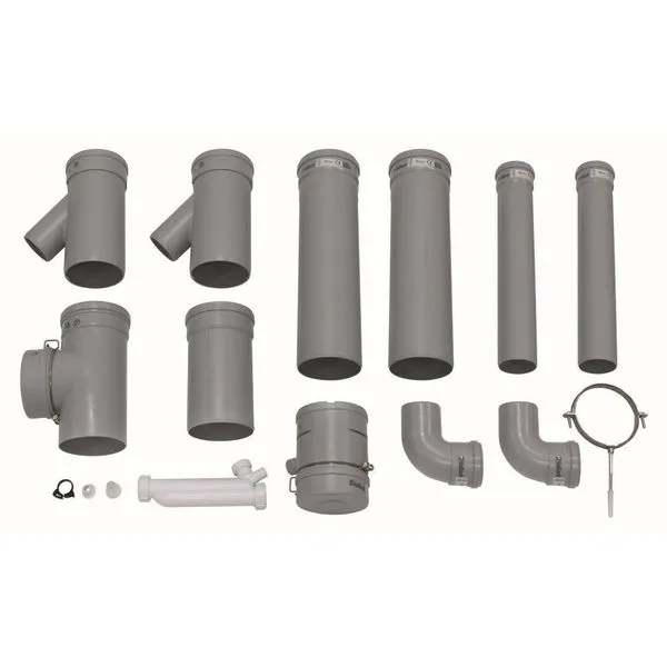 Vaillant Basis-Anschluss-Set DN 130 PP für 2 Geräte/2er-Kaskade