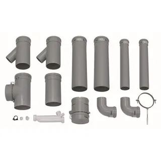 Vaillant Basis-Anschluss-Set DN 130 PP für 2 Geräte/2er-Kaskade