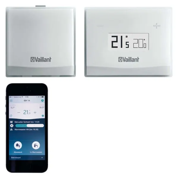 Vaillant eRELAX smarter Raumtemperaturregler WLAN, E-BUS, 1 Heizkörper, WW, inkl. APP