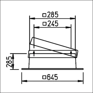 Helios FDS 180 Flachdachsockel aus GFK mit Klappmechanismus – Bild 2