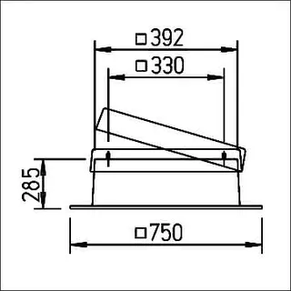 Helios FDS 200/225 Flachdachsockel aus GFK mit Klappmechanismus – Bild 2