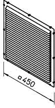 Helios GB-WSG 315/355 Wetterschutzgitter zu GB NG 315,355 – Bild 2