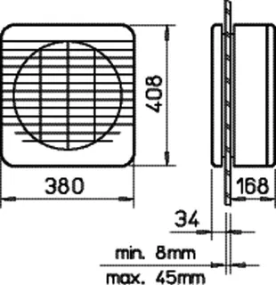 Helios GX 300 Fensterlüfter reversierbar m. elektrischem Verschluß – Bild 2