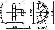 Helios HRFD 315/2 Axialventilator 3-PH, Regelbar – Bild 2