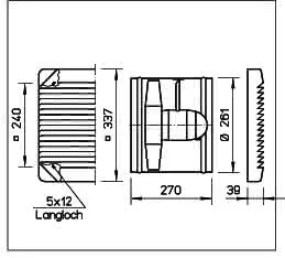 Helios HSW 250/2 Axialventilator 1-PH, Regelbar m. Gitter – Bild 2