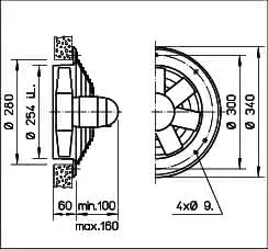 Helios HWD 250/4 Axialventilator 3-PH, Regelbar – Bild 2