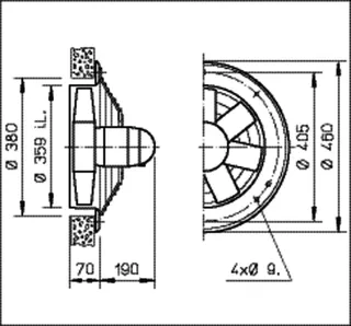 Helios HWD 355/4 Axialventilator 3-PH, Regelbar – Bild 2