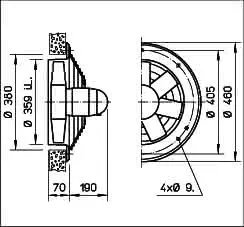 Helios HWD 355/2 Axialventilator 3-PH, Regelbar – Bild 2