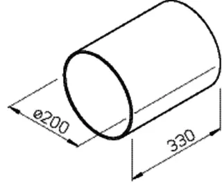 Helios KR 150 Wandeinbaurohr Kunststoff – Bild 2