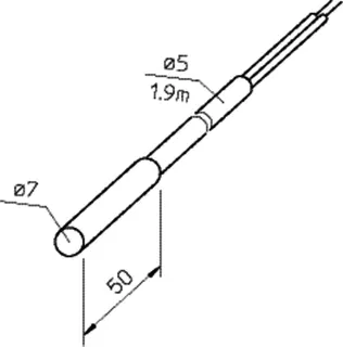 Helios LTK 40 Lufttemperatur-Kanalfühler f. Regelger. EUR6C,EUREC,FU-C,FU-CS,ETR – Bild 2