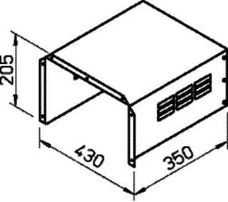 Helios MB-WSD EC 315-400 Wetterschutzdach z. MB EC 315/355/400 – Bild 2