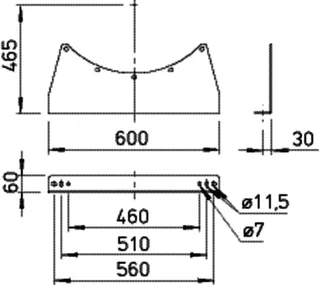 Helios MK 630 Montagekonsolen 1 Satz = 2 Stück – Bild 2