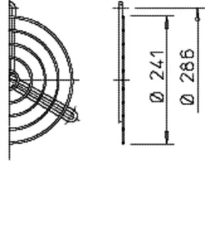 Helios SG 250 Schutzgitter zu Rohrflansch – Bild 2