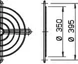 Helios SG 355 Schutzgitter zu Rohrflansch – Bild 2