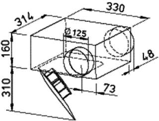 Helios SVR 125 B SlimVent Radialventilator mit Rohr-DN 125 mm – Bild 2
