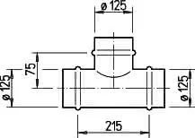 Helios TS 125 T-Abzweigstück DN 125 mm – Bild 2