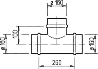 Helios TS 160 T-Abzweigstück DN 160 mm – Bild 2