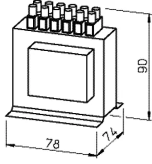 Helios TSSW 1,5 Drehzahl-Steuertrafo 1-PH 230V 1,5 A, f.Schaltschrankeinbau – Bild 2