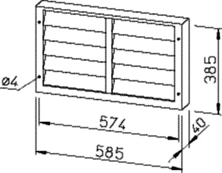 Helios VK 50/30 Verschlußklappe selbsttätig, Kunststoff – Bild 2