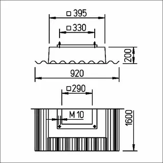 Helios WDS 200/225 Welldachsockel – Bild 2