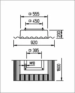 Helios WDS 250/315 Welldachsockel – Bild 2