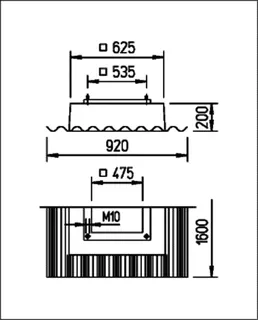 Helios WDS 355/400 Welldachsockel – Bild 2