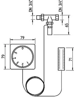 Helios WHST 300 T38 Regelung f. WW-Heizreg.,Thermostat m.Kanalfühler – Bild 2