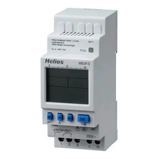 Helios WSUP-S Wochen-Zeitschaltuhr m. potentialfr. Kontakt Schaltschr.mont.