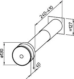 Helios ZLE 100 Zuluft-Element weiß Typ 400 – Bild 2