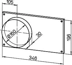 Helios FSK 30/15 Formstück zu Kanalventilator 1 Satz = 2 Stück – Bild 2