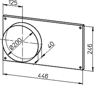 Helios FSK 40/20 Formstück zu Kanalventilator 1 Satz = 2 Stück – Bild 2