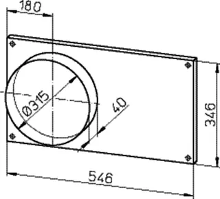 Helios FSK 50/30 Formstück zu Kanalventilator 1 Satz = 2 Stück – Bild 2
