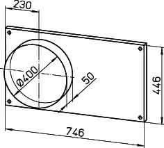 Helios FSK 70/40 Formstück zu Kanalventilator 1 Satz = 2 Stück – Bild 2