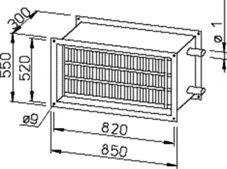 Helios WHR 4/80/50 Warmwasser-Heizregister – Bild 2