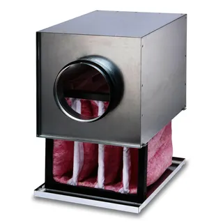 Helios LFBR 100 F7 Luftfilter-Box F7 für Rohr DN 100 mm