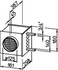 Helios WHR 125 Warmwasser-Heizregister für Rohr-DN 125 – Bild 2