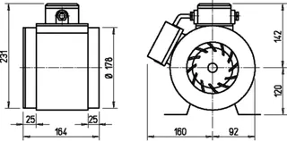 Helios RRK 180 EX Rohrventilator 1-PH EX-geschützt II 2G – Bild 2