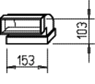 Helios FK-BV 150/90 Flachkanalbogen senkrecht 150x50 mm, 90 Grad Stahl verz. – Bild 2