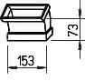 Helios FK-BV 150/45 Flachkanalbogen senkrecht 150x50 mm, 45 Grad Stahl verz. – Bild 2