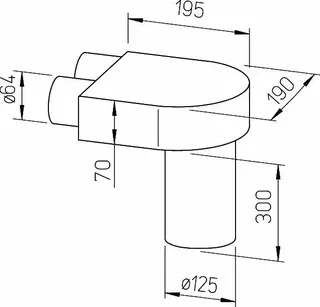 Helios FRS-DKV 2-63/125 Deckenkasten Ventilanschluss DN 125 und 2 x DN 63 – Bild 2