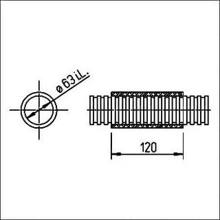 Helios FRS-VM 63 Verbindungsmuffe DN 63 mm – Bild 2