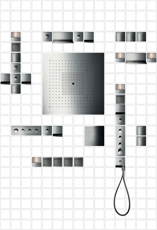 Hansgrohe Kopfbrause Axor Starck ShowerHeaven 720x720mm edelstahl ohne Licht