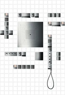 Hansgrohe Kopfbrause Axor Starck ShowerHeaven 720x720mm edelstahl ohne Licht