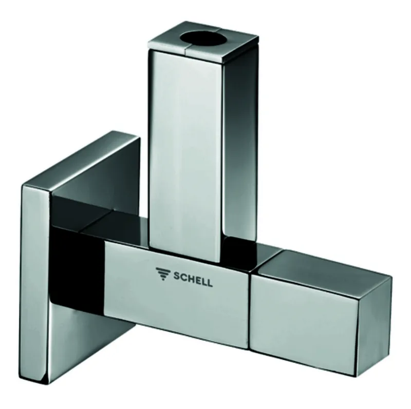 SCHELL Design-Eckventil QUAD 1/2", chrom